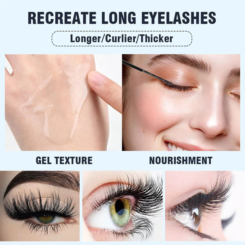 White eyelash thick repair long growth liquid in standard bottle with LZY model numbers