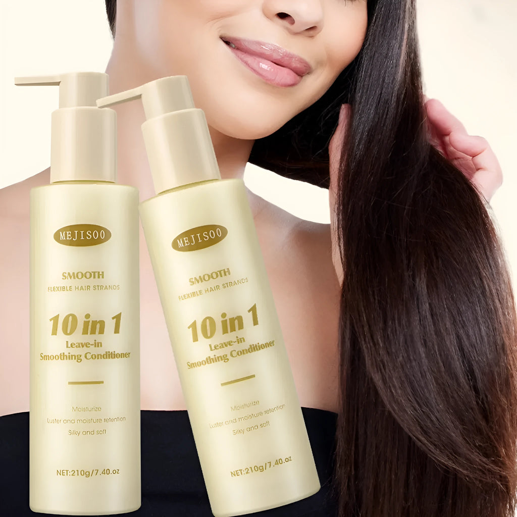 210g bottle of 10-in-1 wash-free hair conditioner for frizzy hair, moisturising and nourishing.