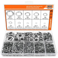 304 stainless steel spring lock washer combination box with 900 pieces in assorted sizes from M2 to M12
