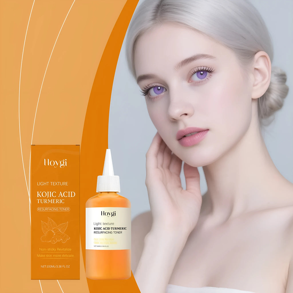 Turmeric moisturizing water 100ml non-oily face toner in compact bottle for daily care