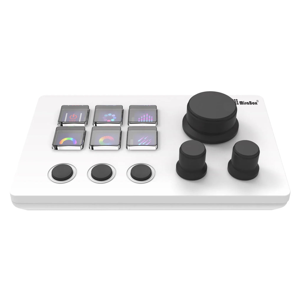 Black silica gel numeric keypad with adjustable bracket and USB cable on desk