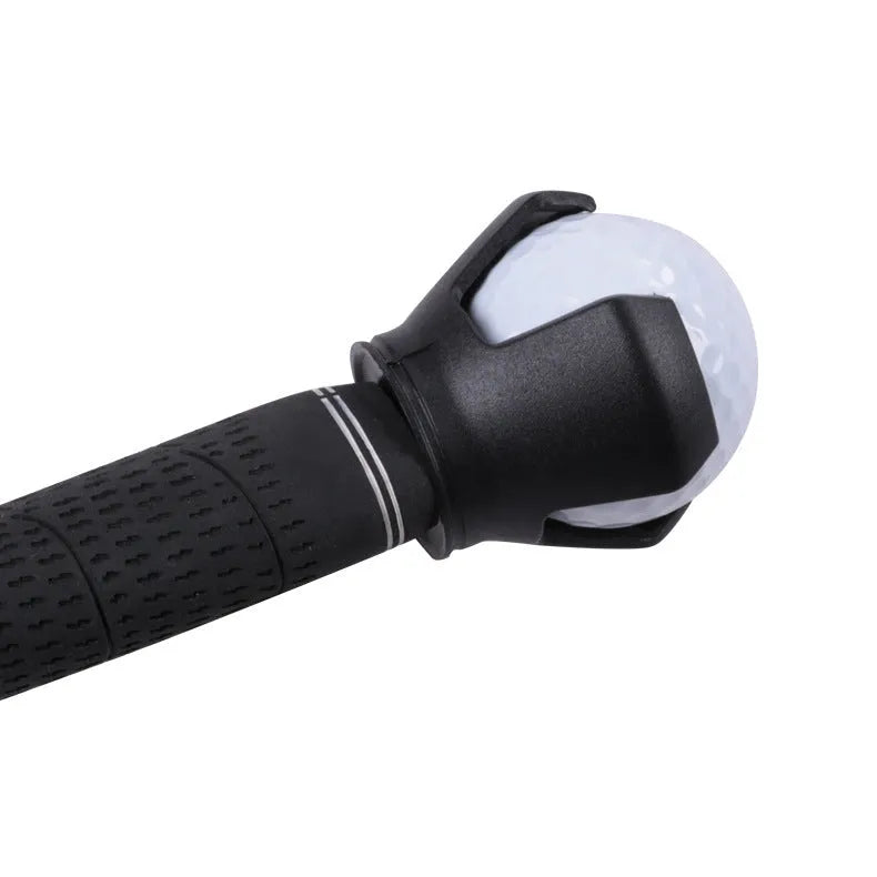 Black golf ball picking device clip weighing 60g for putter attachment