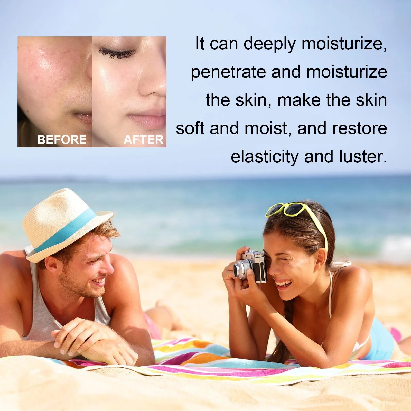 30g tube of moisturizing protective lotion with UV isolation for universal skin types
