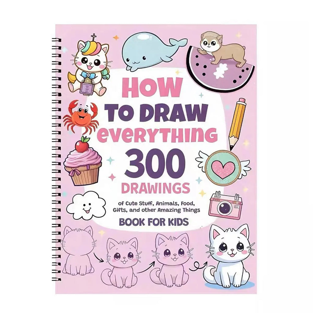 How To Draw Everything Painting Book with decomposition drawing guide on coated paper