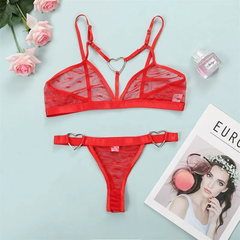 Women's mesh three-point two-piece sportswear set in spandex with leopard print option