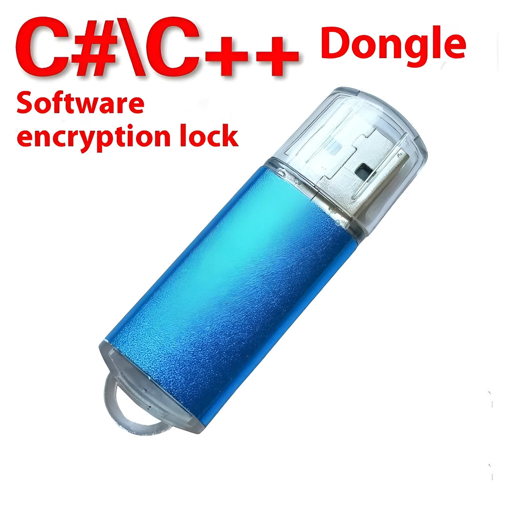 Software encryption USB dongle with metal housing in multiple colours for secondary development