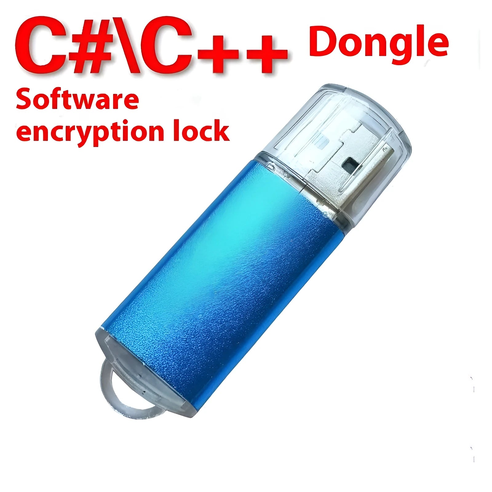 Software encryption USB dongle with metal housing in multiple colours for secondary development