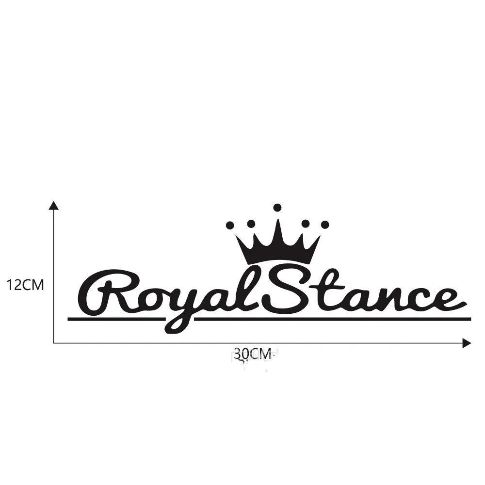 Reflective colourful crown design car vinyl sticker for window decoration.