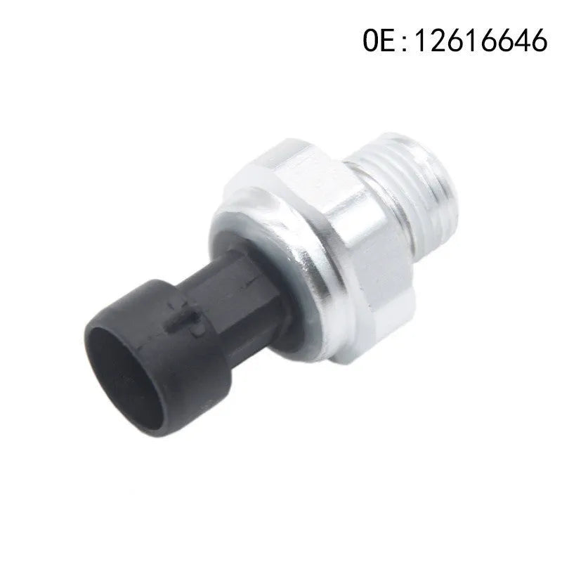 Silver metal automotive fuel pressure sensor for models 12616646, 12677836, D1846A