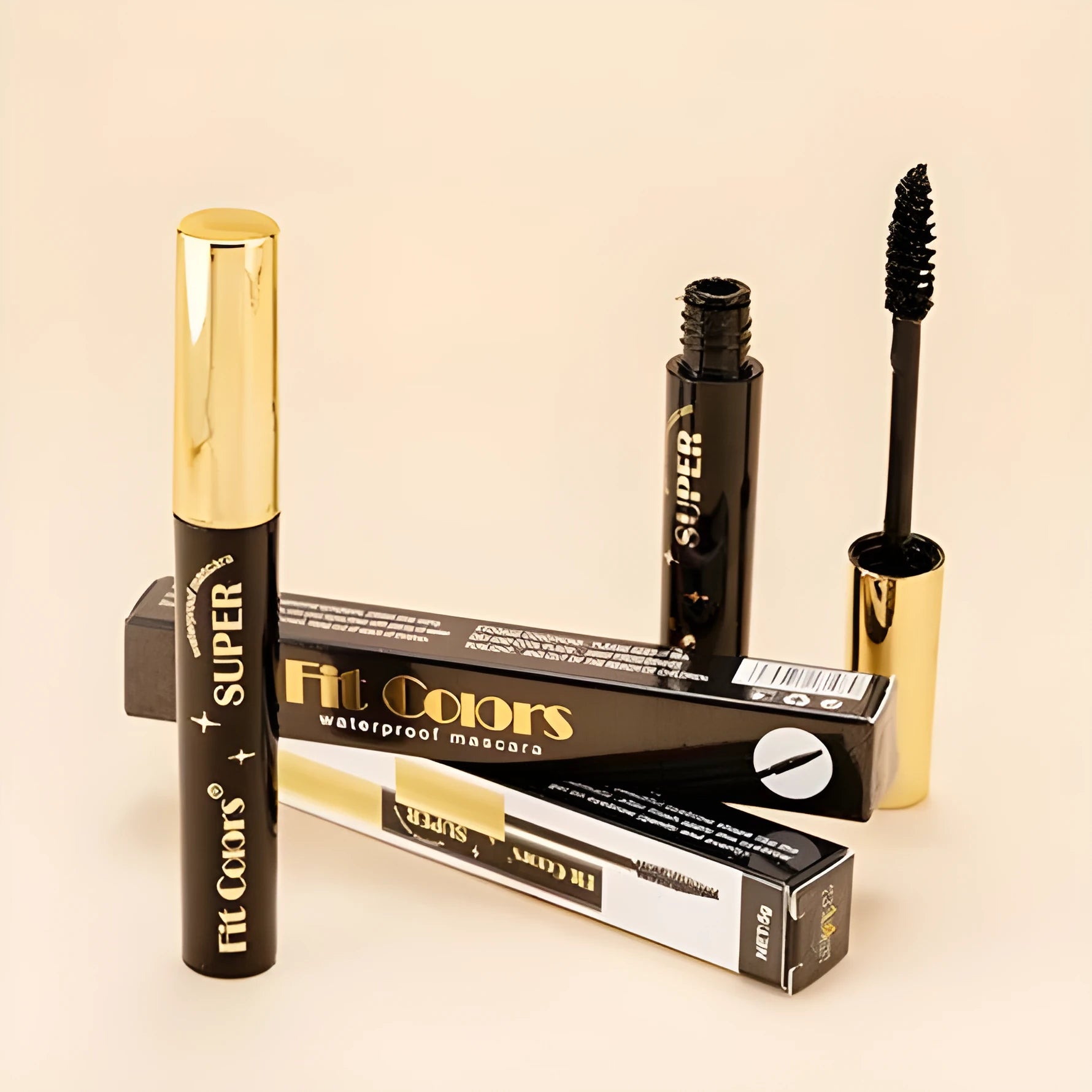 Twelve colour thick curl mascara with smudge resistant formula for stage nightclub and Christmas events.