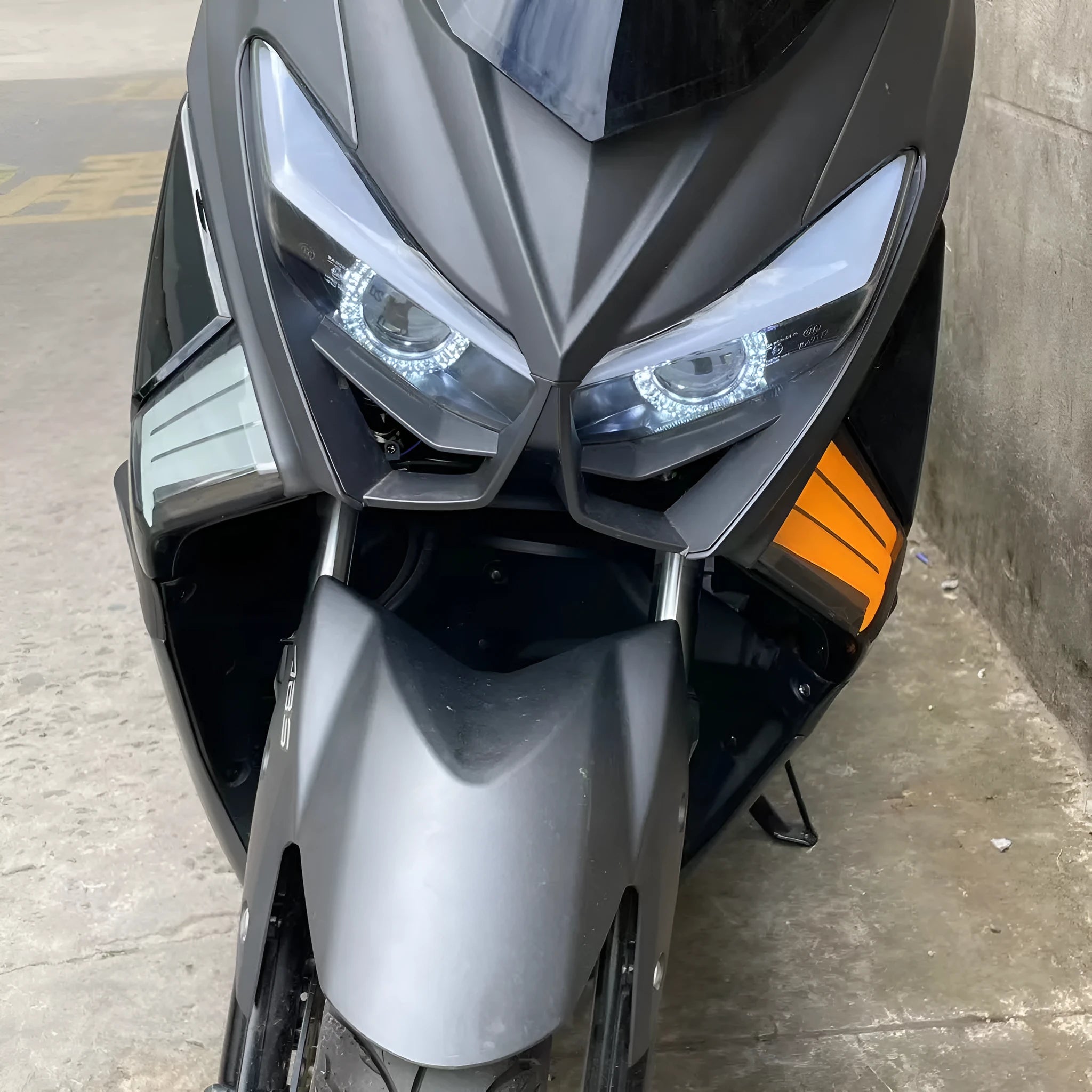 Yellow LED cornering indicator lights for Tianying TS150 motorcycle