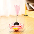 Pink self-hi tumbler turntable cat toy for kittens and cats