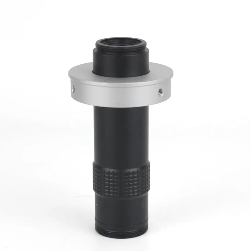 Black industrial monocular lens for camera with 30mm diameter and 84mm length