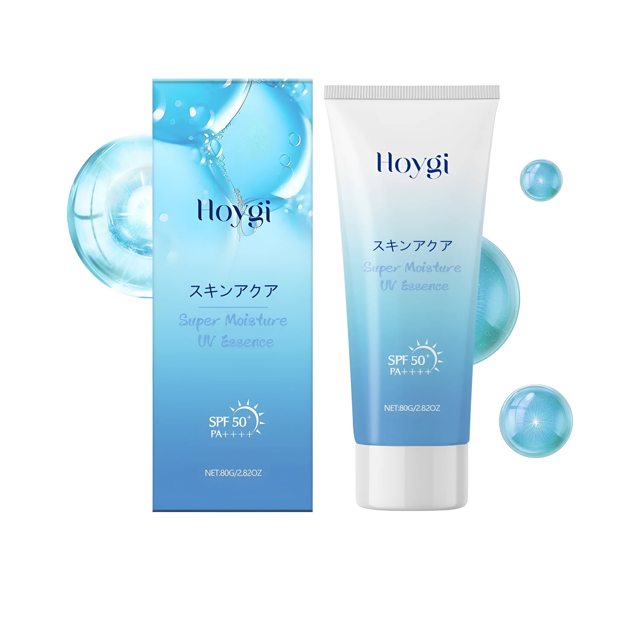 80g tube of refreshing moisturising sunscreen with hyaluronic acid for facial protection
