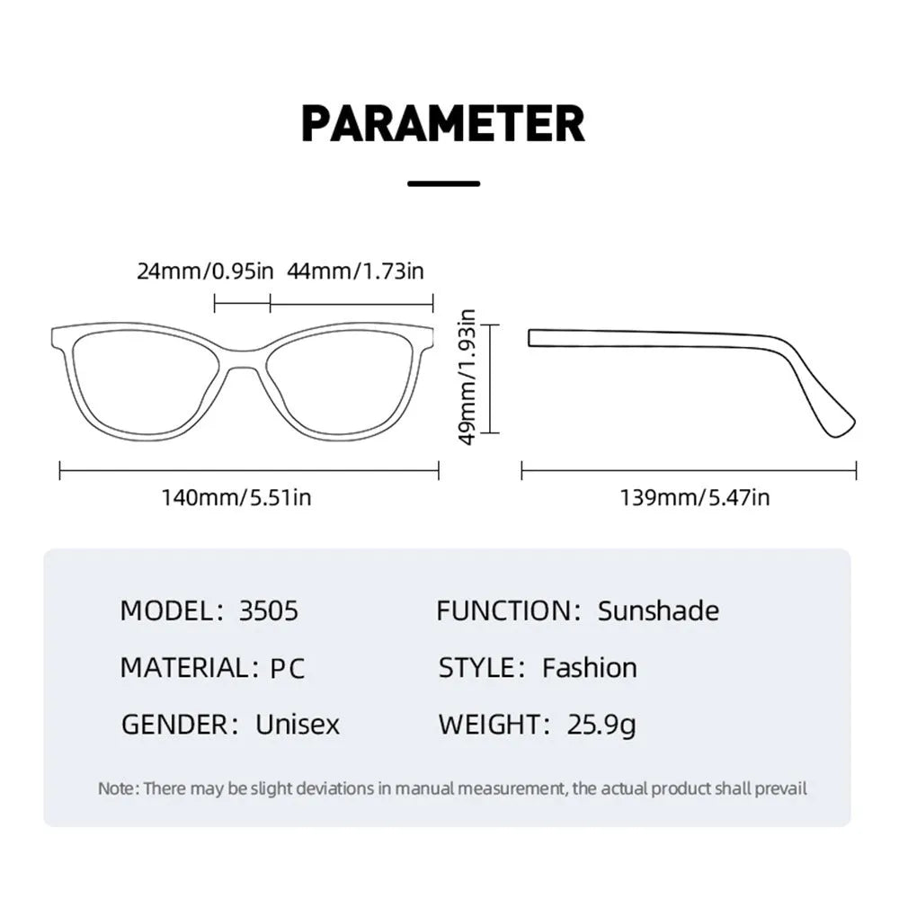 Simple plastic round rim sunglasses in retro artistic style on a solid background.