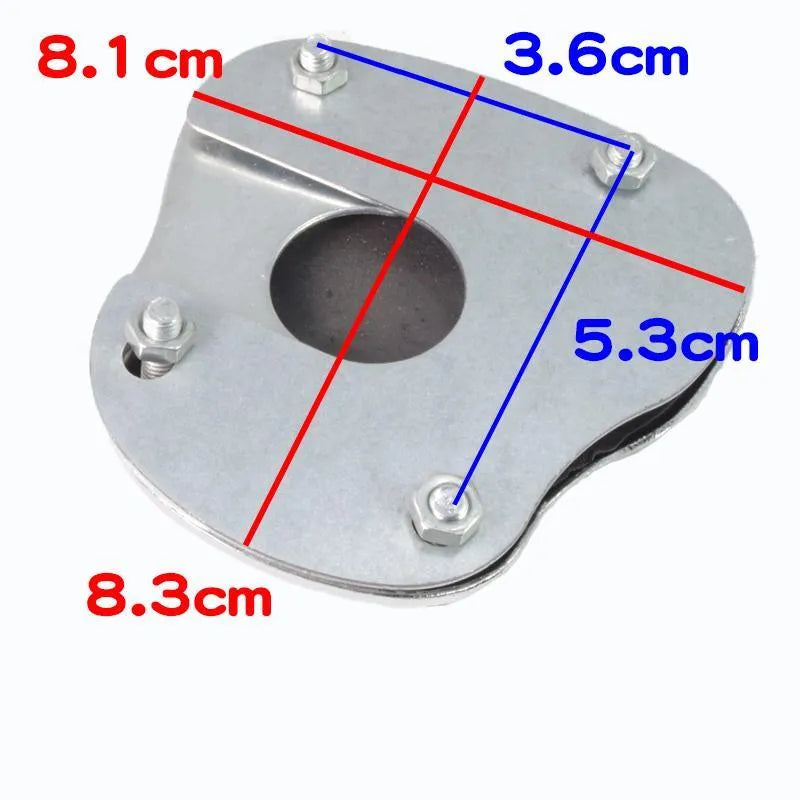 Metal motorcycle brake pedal skid plate replacement part