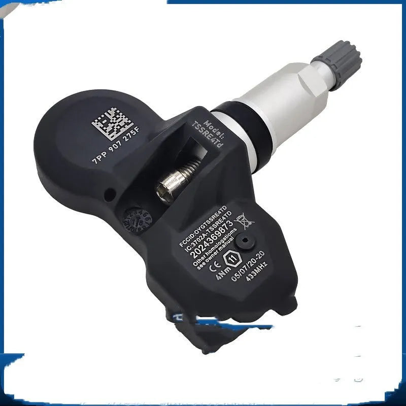 Black tyre pressure monitor component for Audi vehicles with single unit packaging