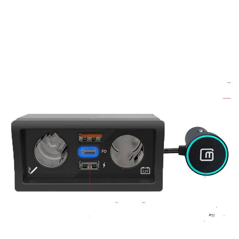 Volkswagen Lavida Polo Weiling car charger with QC3.0 fast charge and ABS plastic construction