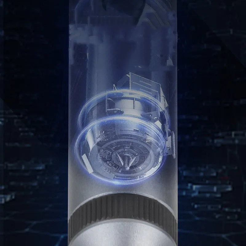 Aluminium alloy precision electric screwdriver showing compact design and chuck detail.