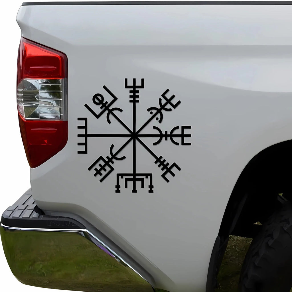13x13cm square vinyl sticker with 'Vegetarian No Charm' text for car windows or laptops