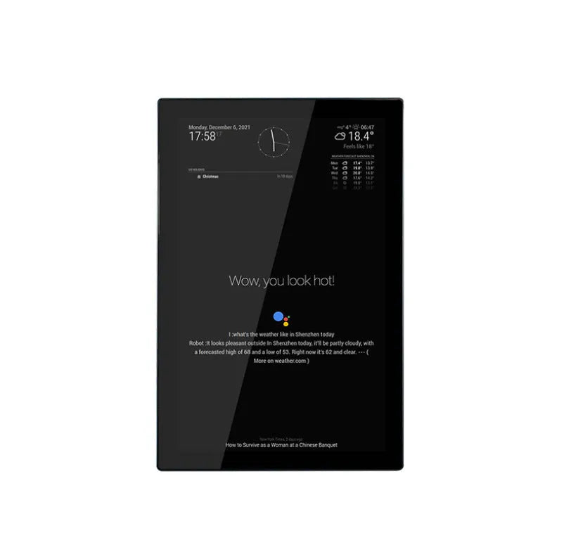 13.3-inch magic mirror voice assistant display screen with integrated Raspberry Pi CM4 computer