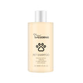 Bottle of mild dog shampoo for soft, clean hair, shown in 100ml and 300ml sizes.