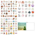 50-piece graffiti sticker pack with random printed patterns for personalised decoration