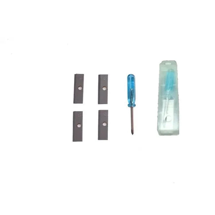 Four-hole geometric pencil sharpener with four blades for art sketching projects