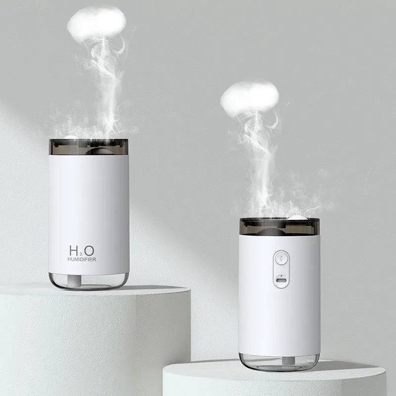 Jellyfish shaped humidifier with USB cable and coloured illumination