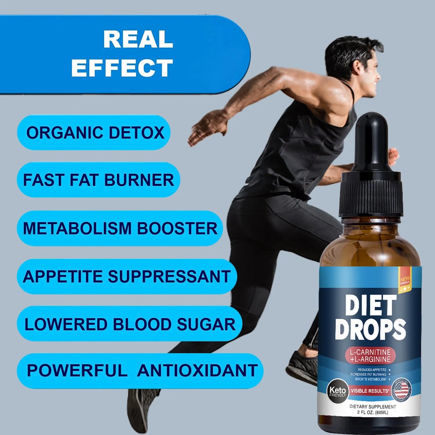 60ml bottle of ketone drops supplement requiring refrigeration storage