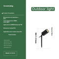 White aluminium outdoor ground lamp with IP65 waterproof rating for garden pathways