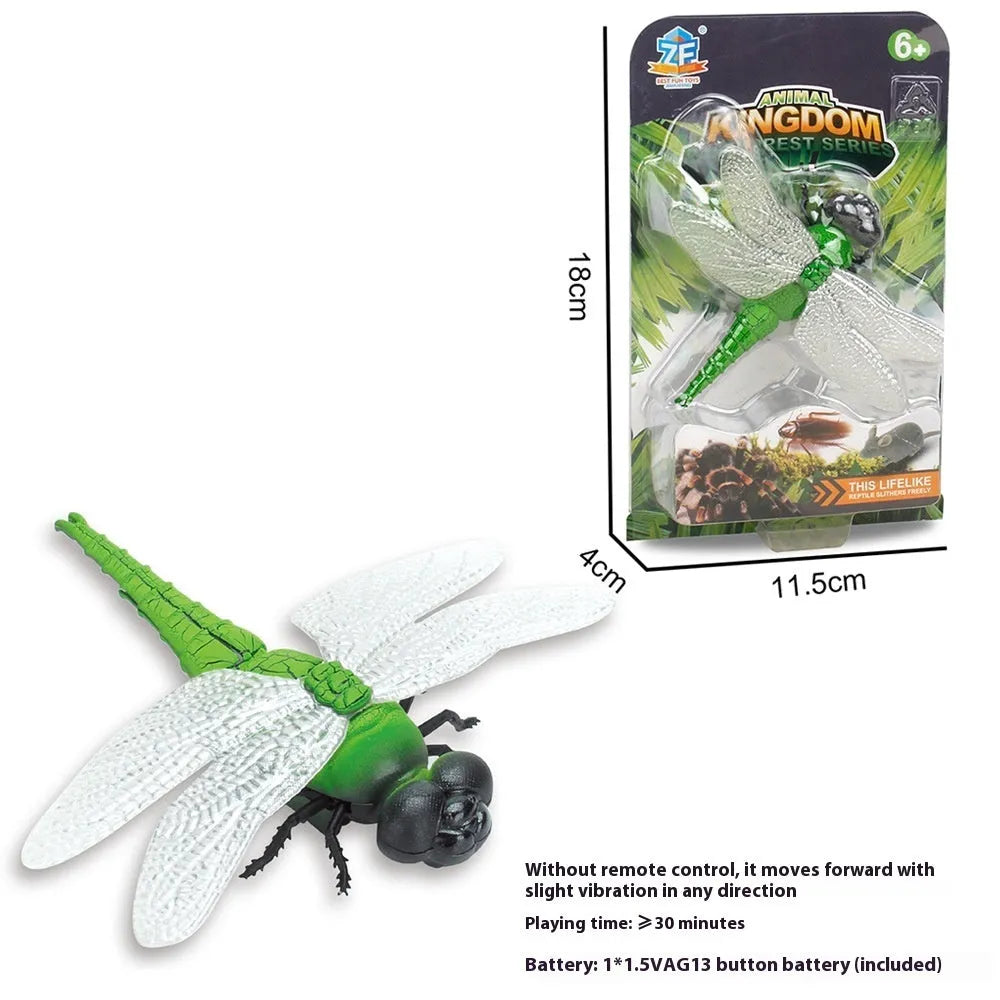 Electric pet toy in the shape of a cockroach with vibration mechanism for realistic crawling movement