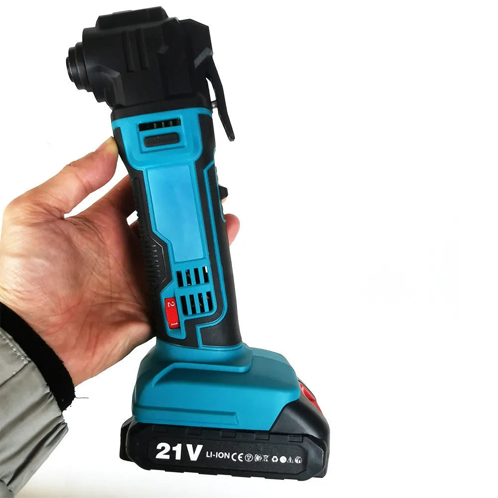 Rechargeable lithium battery cordless garden trimming machine with metal construction and plastic accessory box