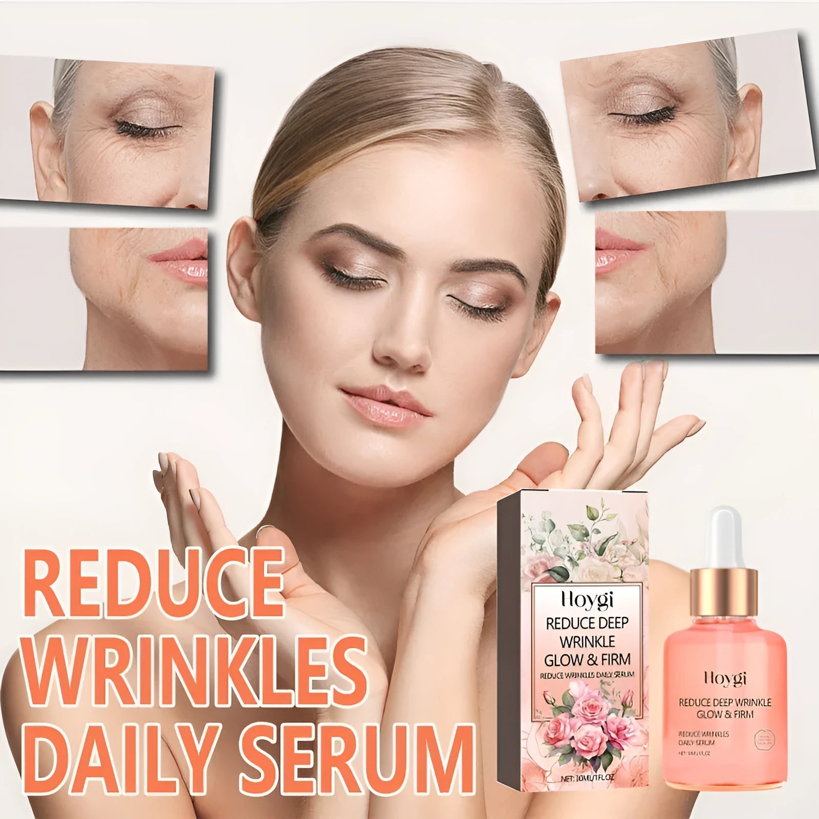 30ml rose essential oil bottle for fine wrinkles treatment with brightening and firming properties