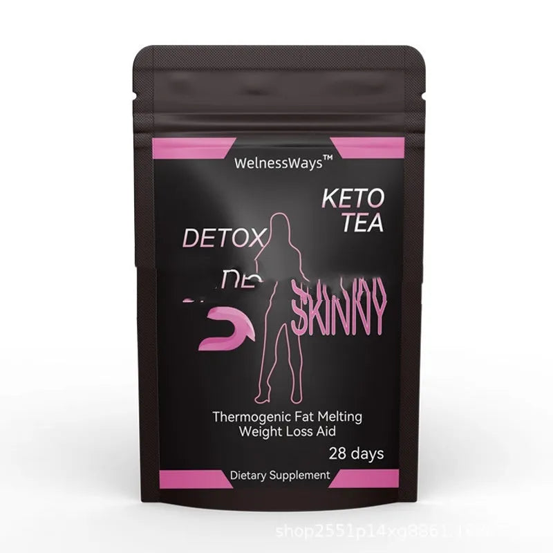 28 Day Slim Flat Tummy Tea sachet for women herbal detox weight management tea bags