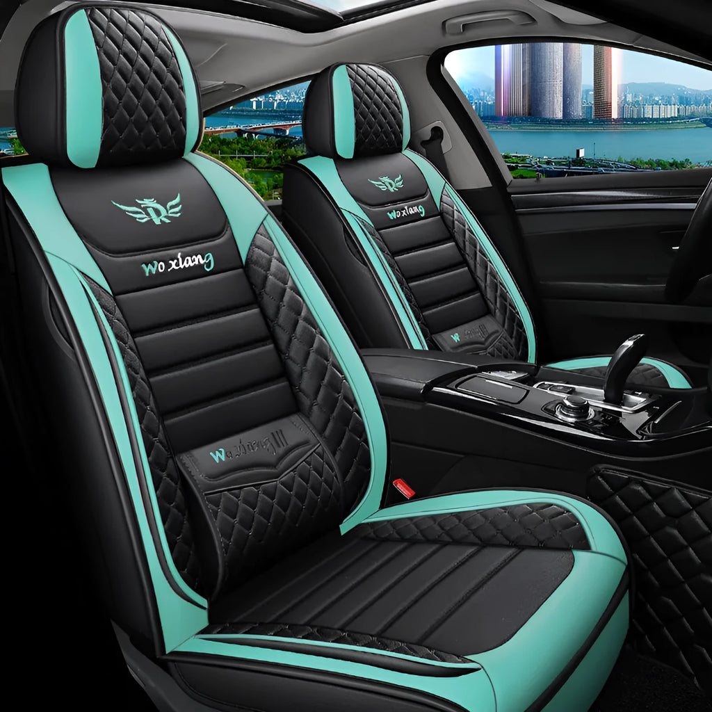 High elastic sponge filled car seat cushion in a red colour on a car seat.