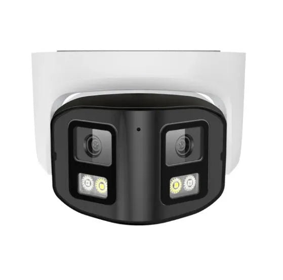 4MP dual-lens IP CCTV security camera with safety belt mounting bracket