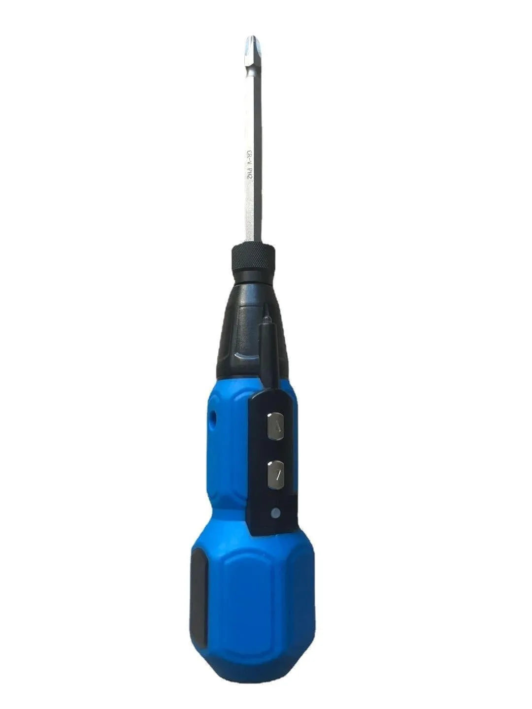 Black and blue alloy steel straight handle 36V electric screwdriver with lithium battery