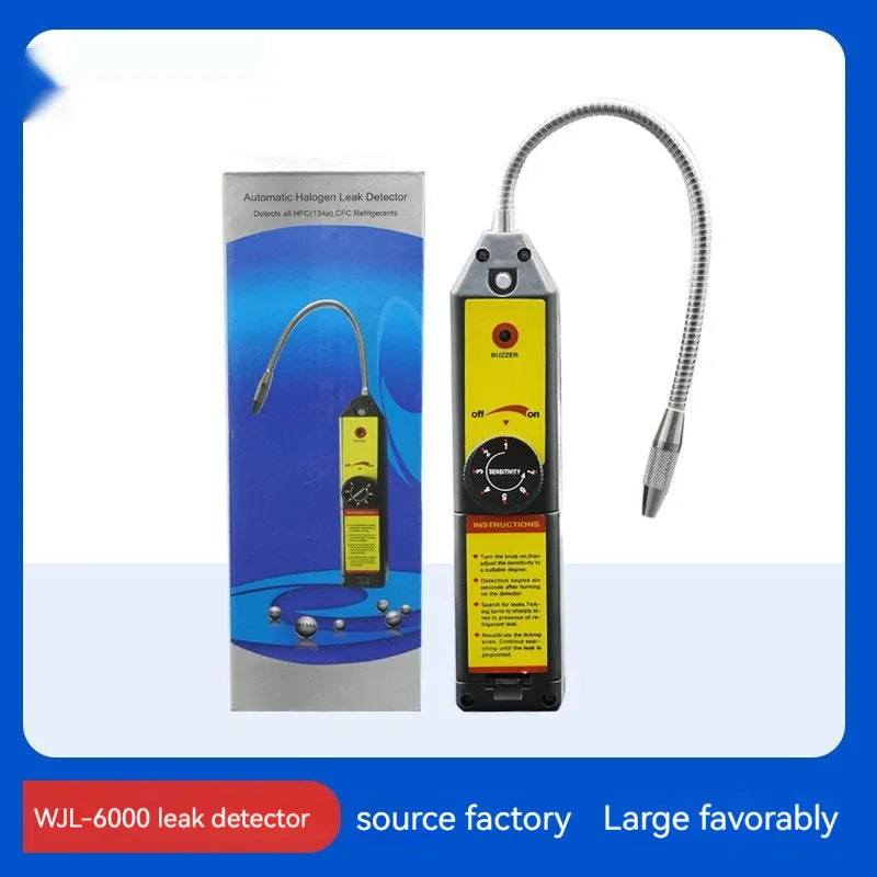 WJL-6000 halogen electronic car leak detector with 20cm probe for refrigerant system diagnostics