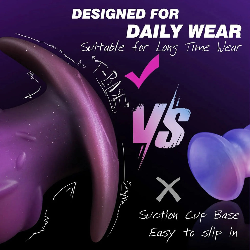 Unisex adult silicone masturbator in purple, gold and black colour options with S to XL sizing