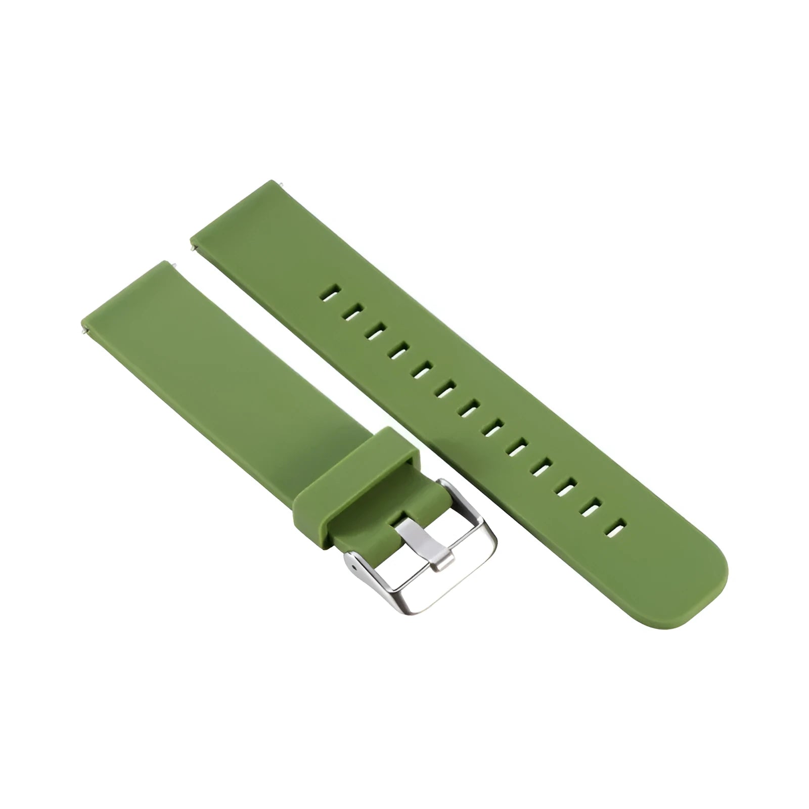 Solid colour silicone sports watch strap for Garmin Forerunner 245 on a grey background