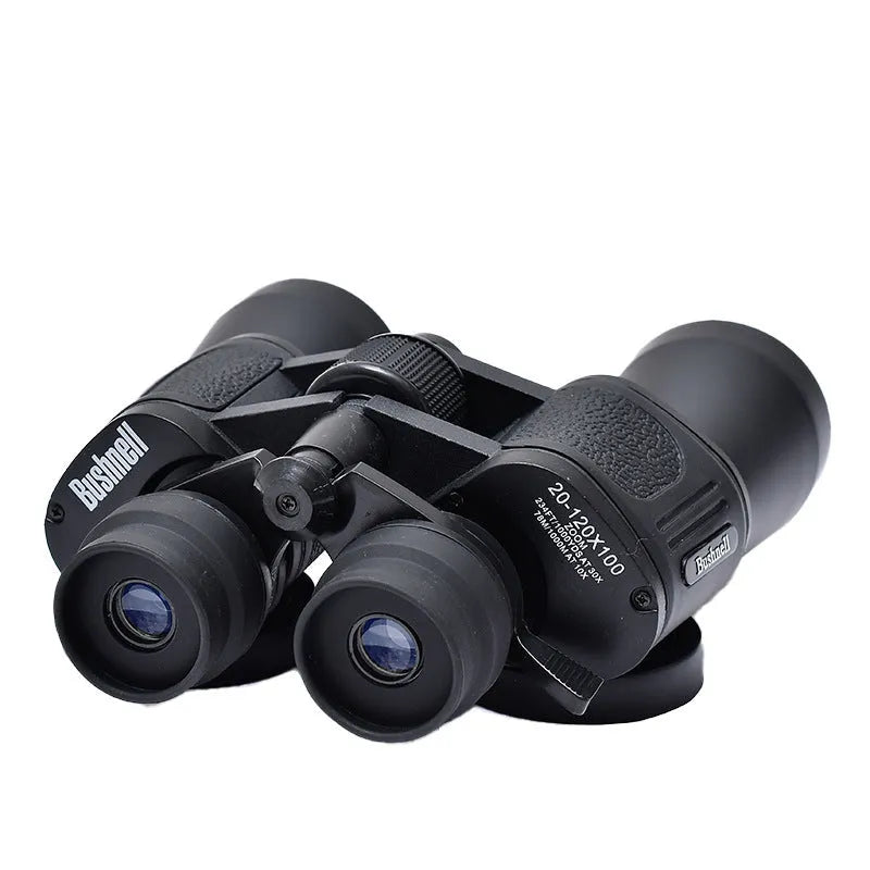 Outdoor telescope binoculars with 20-120x continuous zoom and 100mm objective lens for distance viewing