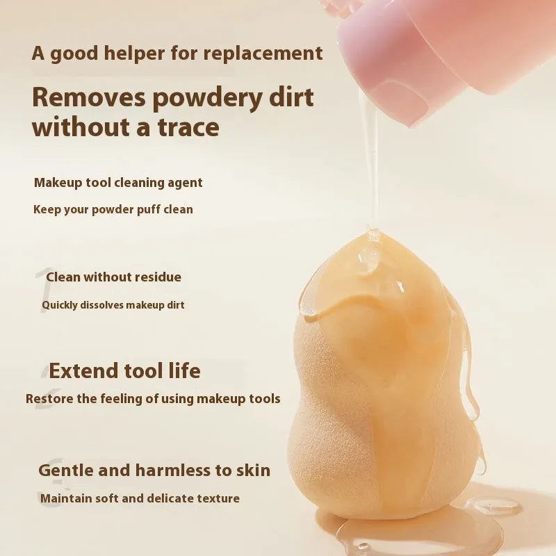 80ml liquid makeup brush and sponge cleaner in a bottle