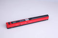 A handheld USB scanner with a plastic body shown in multiple colour options: black, blue, green, red, and silver.