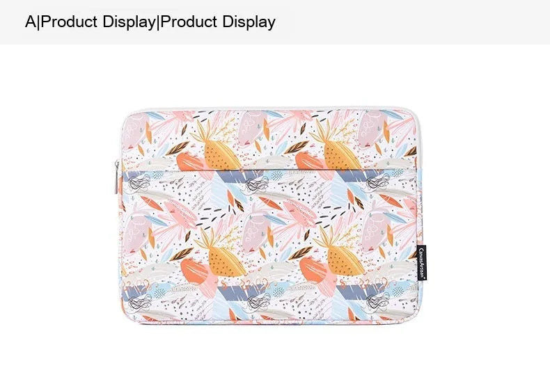 White PU leather waterproof laptop inner bag or sleeve for 14-inch computers