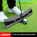 Adjustable golf putter trajectory balance simulator made from white PVC with a push rod balancer