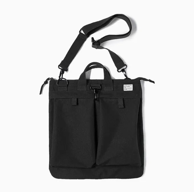 Marden Tooling military green canvas crossbody messenger bag with vertical square shape