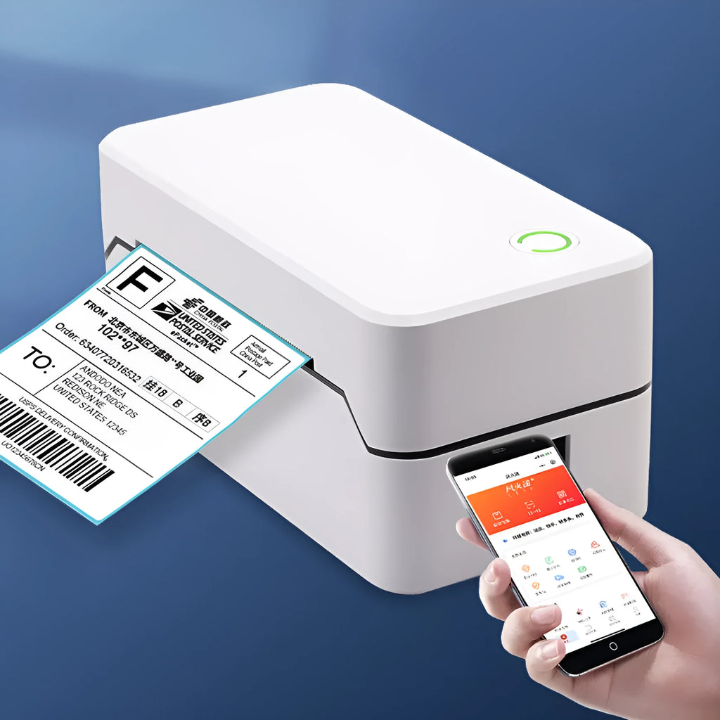 Compact thermal receipt printer with Bluetooth connectivity for retail order printing