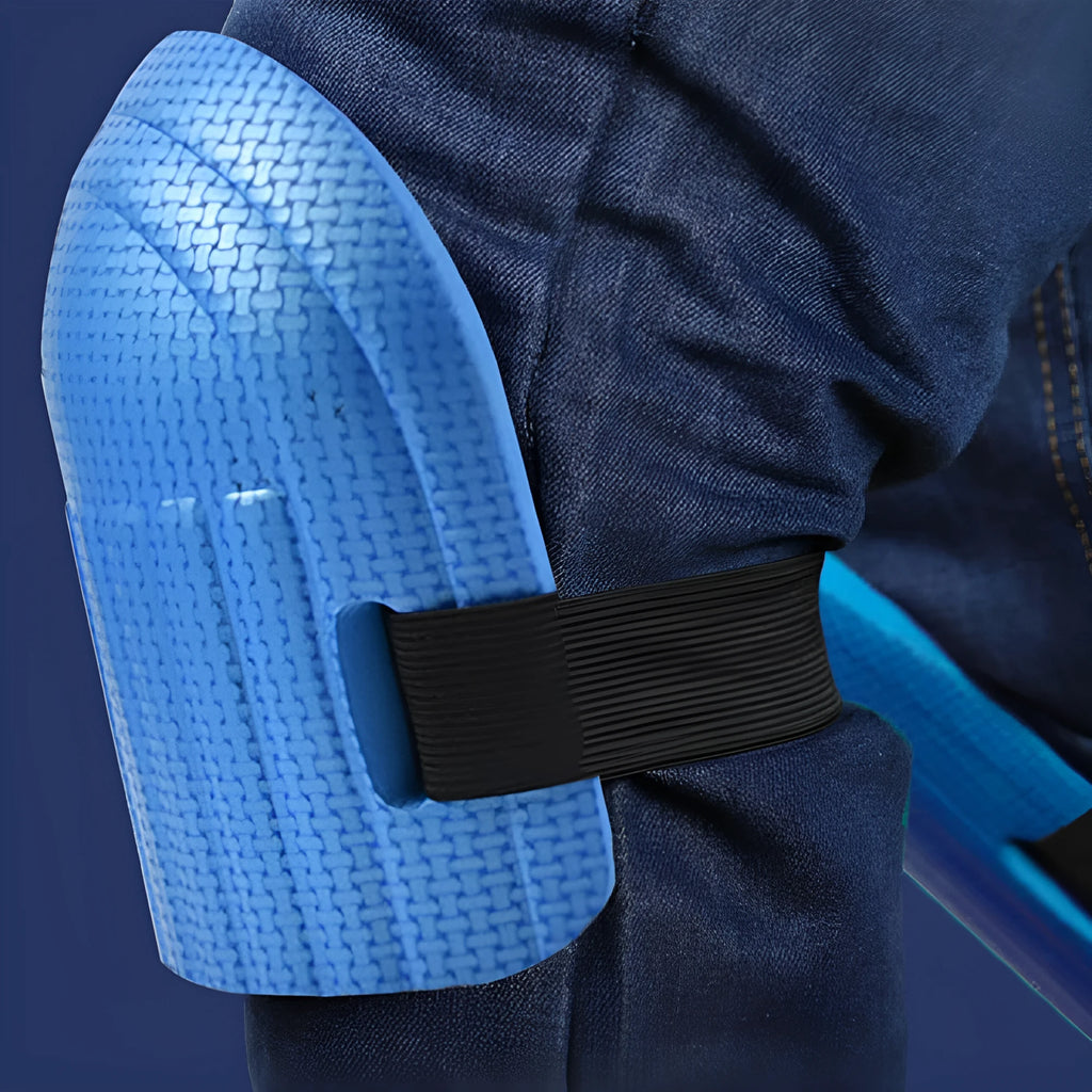 EVA foam kneepad pair in black blue green or pink for auto repair construction work