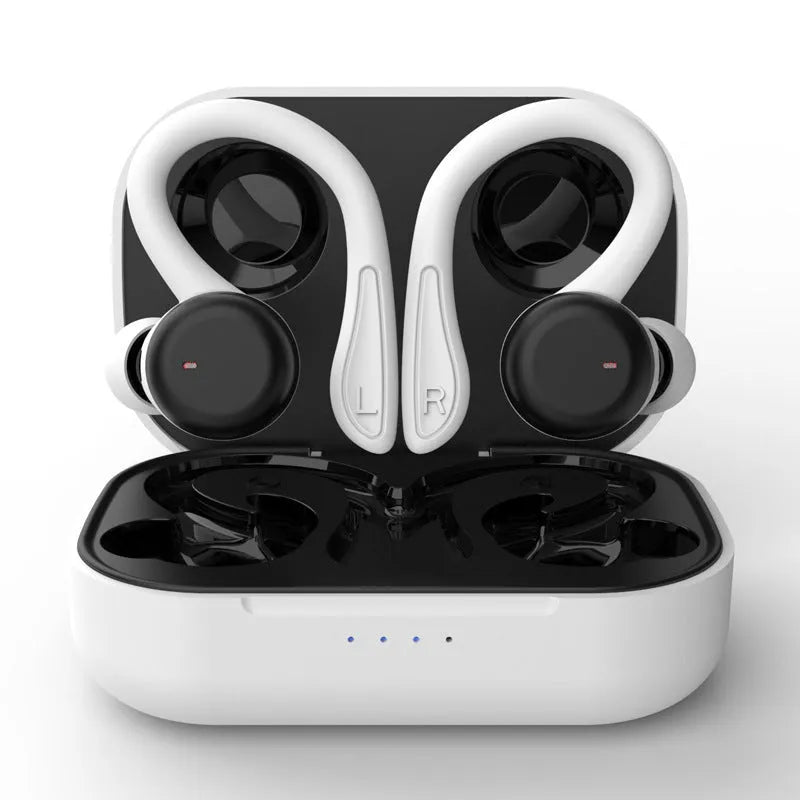 Wireless sports headphones with hanging ear design in multiple colour options